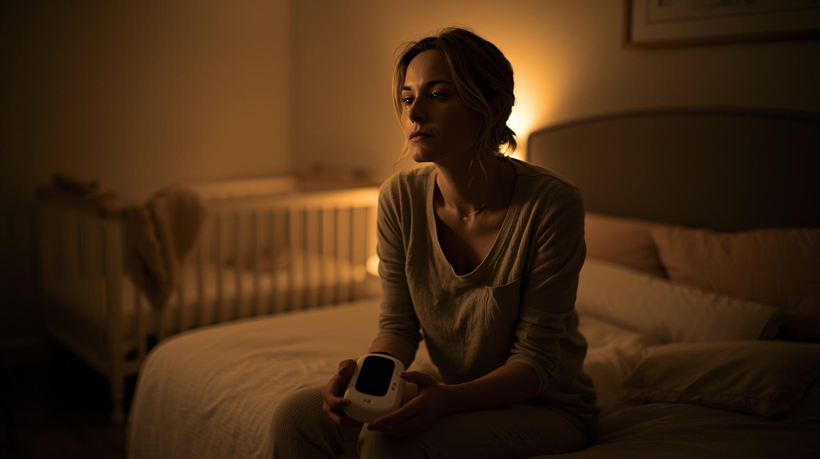 mujer sola tras un parto traumático sentada con mirada triste y melancólica muestra como superar un parto traumático